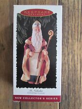NEW Hallmark Ornament Christmas Visitors Series St. Nicholas #1 1995 Santa Claus picture