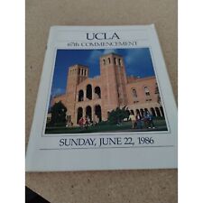 University of California Los Angeles UCLA 1986 67th Commencement June 22 Program picture