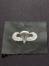 US ARMY VIETNAM ERA - AIRBORNE PARATROOPERS JUMP WINGS SEW-ON PATCH NOS 050424-3 picture