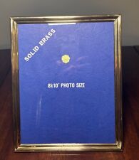 Vintage Solid Brass Hand Polished  8 X 10 Picture Frame - Made In Korea picture