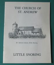 The Church Of St Andrew, Little Snoring: Ann & John Gurney 1973 8pp Booklet Mono picture