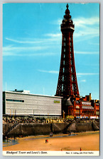 c1960s Blackpool Tower Lewis's Store Vintage Postcard picture