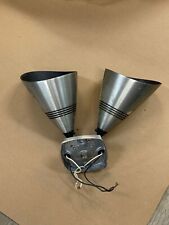 Vintage Stonco Metal Light Cone Shaped Light Fixture, Dual Mounted, Model 6900L. picture