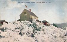 Postcard ME Lewiston Ice Jam at Anglers Retreat Divided Back Vintage PC G3899 picture