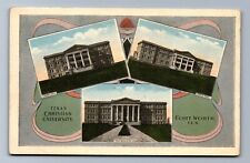 C.1915 MULTIVIEW of TEXAS CHRISTIAN UNIVERSITY, FORT WORTH TX, Postcard P4 picture