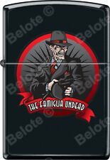 Zippo Zombie Mobster Black Matte WindProof Lighter NEW picture