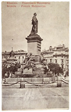 Vintage Postcard Czechoslovakia Czech Krakow Monument to Michiewicz picture