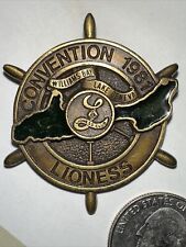 1981 Lioness Lions Club Convention  Fine Pewter Williams Bay Lake Geneva pin picture
