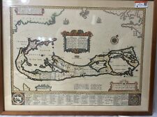First Printed Antique map  of the Sommer Islands once Called the Bermudas. Speed picture