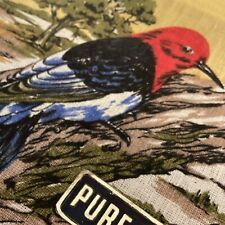 Vintage Linen KITCHEN TOWEL Birds, Parisian Prints Gorgeous Colors  28” X 18” picture
