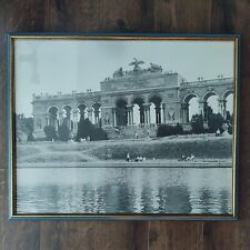 1969 Framed Photo of Gloriette & Schönbrunn Palace Vienna Austria 16.5