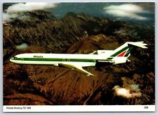 Airplane Postcard Alitalia Airlines Boeing 727-200 In Flight Skilton Card CU12 picture