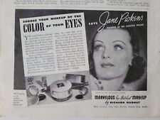 1937 marvelous makeup by Richard Hudnut Jane Pickens Ziegfeld Follies ad picture