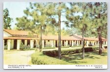 c1950s Traveler's Motor Hotel Exterior Vtg Walterboro South Carolina SC Postcard picture