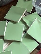 Original Old Style 1940s - early 1950's Pomona Tile - Green Field Tiles picture