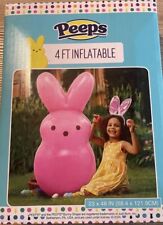 Easter Marshmallow  Peeps 4ft  Inflatable Pink  Bunny 23”x 48” picture