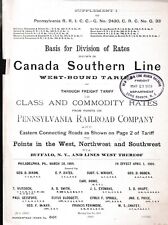Pennsylvania Railroad Company Canada Southern Line March 23,1909 picture