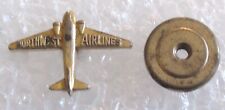 Vintage Northwest Airlines Airplane Pin - Lapel Screw Back picture