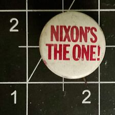 Nixon’s The One * 1968 * Presidential Campaign Button Pin * Republican * GOP picture
