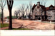 Senator Arkell's Residence, Reformed Church, Canajoharie NY Vintage Postcard O22 picture