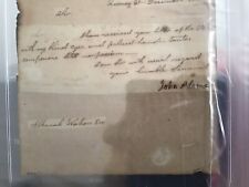 President John Adams Signed Letter Cut Auto December 31 1822 PSA Encapsulated picture