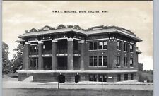 YMCA BUILDING state college ms original vintage postcard mississippi picture