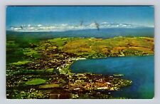 Hilo HI-Hawaii, Aerial Of Town Area, Antique, Vintage c1962 Souvenir Postcard picture