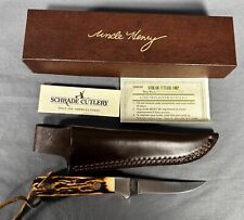 SCHRADE+ Staglon Uncle Henry Badger Model 164UH USA with Leather Sheath NIB picture