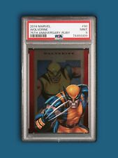 PSA 9 Wolverine 2014 Rittenhouse Marvel Universe 75th Anniversary Ruby Red #/50 picture