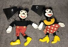 RARE Antique Vintage Mickey Mouse & Minnie Mouse Marrionette String Puppet Toy picture