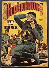 Blackhawk #72  Jan 1954  Death In The Iron Mask picture