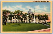 Vtg Montgomery Alabama AL State Capitol 1930s View Unposted Postcard picture