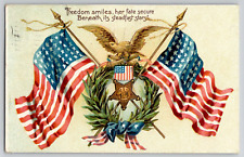 Memorial Day Decoration Day Series 107 TUCKS Patriotic Postcard Freedom Secure picture