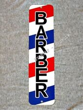 Metal Sign BARBER shop barbershop pole hair stylist cut chair hairdresser  picture