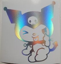 Cute Kuromi Eye Pull Blah Sticker Vinyl Decal Anime Car Window Laptop Waterproof picture