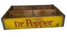 Vintage Dr. Pepper Yellow Wooden Crate Daly CA Drink Dr. Pepper picture