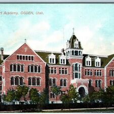 c1910s Ogden, UT Sacred Heart Academy School Building H Leib Litho Photo PC A210 picture