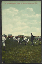 1910's St.Mary's Football Team,Glace Bay,Nova Scotia Postcard Soccer picture
