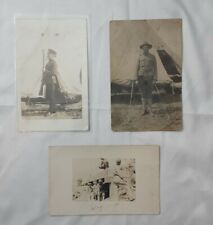 Vintage Lot of 3 WW2 Military Photo Postcards (used) Fort Robinson 1908 @51 picture
