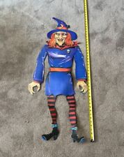 Vintage Pair Halloween Witches Jointed 40” Die Cut Excellent Used Condition picture