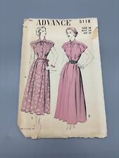 Vintage ~ 1940's Advance 5188 Dress Pattern ~ Sz 16 ~ Bust 34 ~ Hip 37~ Complete picture