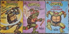 Vintage Lot of 3 Teenage Mutant Ninja Turtles Storybooks 1990 picture