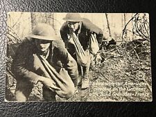 WW1 BARBED WIRE AMERICANS CREEPING ON GERMANS HAND GRENADES FRANCE ARMY MILITARY picture