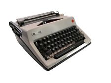 Vintage 1970s OLYMPIA SM8 Light Gray Manual Typewriter Pica 10  with Case picture