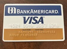 Old Bank Americard VISA Exp 1986 Bank Of America Credit Card picture