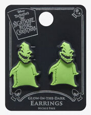 The Nightmare Before Christmas Oogie Boogie Glow-In-The-Dark Front/Back Earrings picture