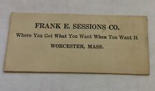 Vintage 1915  Business Card  Worcester, Mass picture