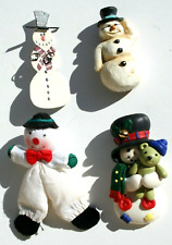 vintage Christmas Bert Anderson snowman Janco studios signed pin brooch picture