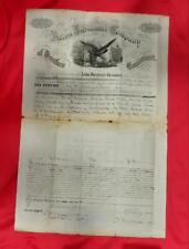 1860 Vicksburg,MS Insurance Certificate Boot & Shoe Store Washington Street picture