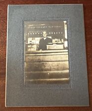 ATQ c.1900 Photo on Board Druggist Apothecary Drug Store Merchant Occupational picture